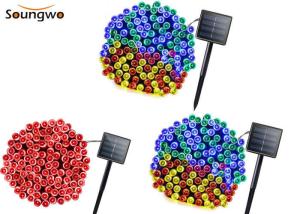 SMD0603 300MA Solar LED String Lights Color Change Reelable For Chrismas