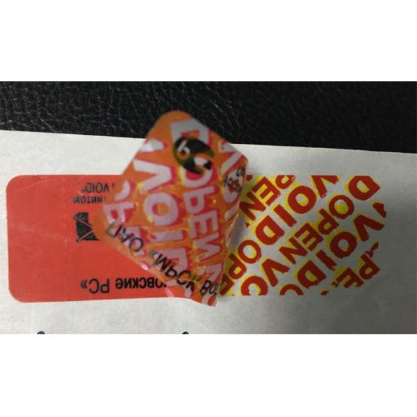 Void Open Security Waterproof Label Sticker Tamper Evident Void Label