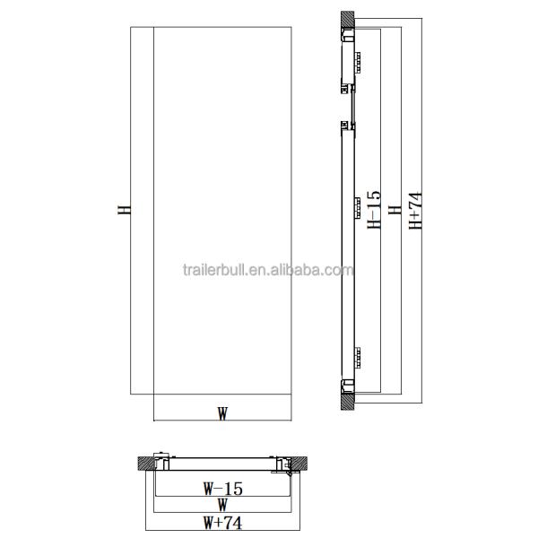 EuroVision Safari EVDX-1908x762 Motorhome Entry Doors for Expedition Truck Campers