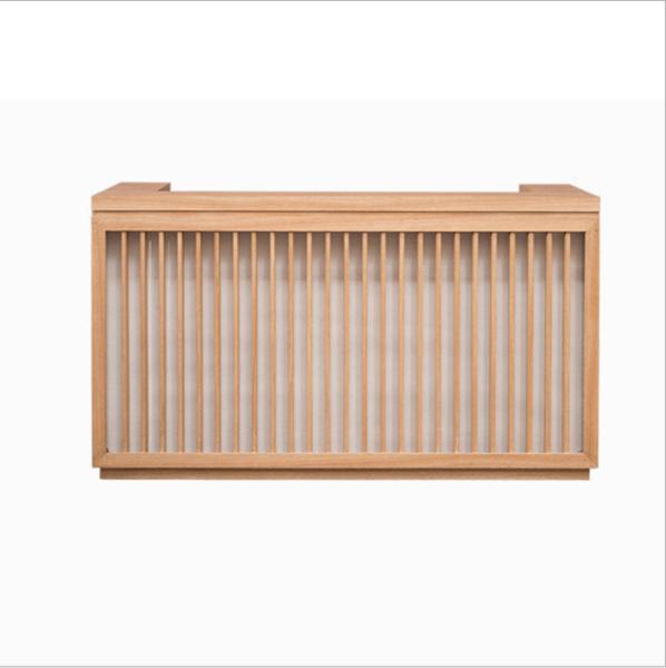 Buy Generous Reception Desk Display Case / Checkout Counter Surface Brightness Design at wholesale prices