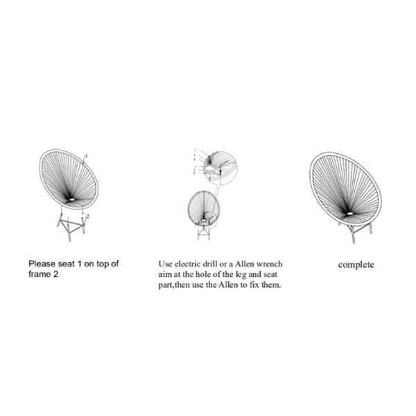 High Density Weaving Garden Rattan Chair , Stackable Rattan Patio Chairs