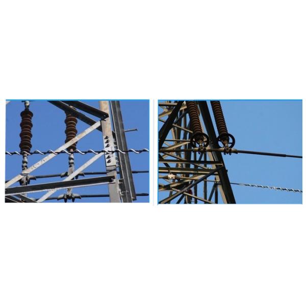 PVC ADSS Aerial Fiber HR 6mm Spiral Vibration Dampers , Vibration Isolation Dampers