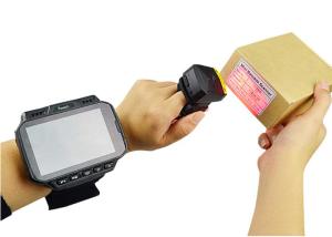 Quality Wrist Mounted Portable Handheld Computer ，Android Wearable Barcode Scanner for sale