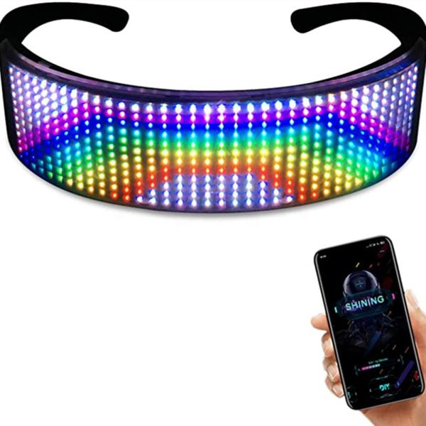 Buy Bluetooth LED Luminous Glasses Programme Message Animation Drawing Equalizer at wholesale prices