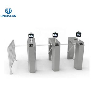 Quality 304 Stainless Steel Waist Height Turnstile With Face Recognition for sale
