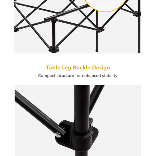 Table setup in outdoor park setting