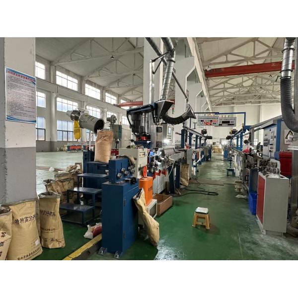 Kneader Extruder Single Screw Electric Wire Extrusion Line For HFFR Material Application