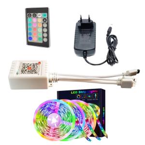 Quality Smart Wifi LED Controller Tuya Waterproof Ip20 RGB Controller With Remote Led Strip Light Kit For Bedroom for sale