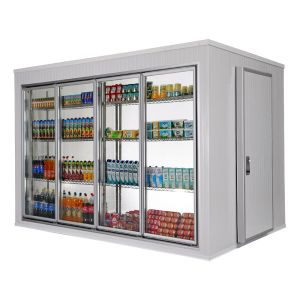 Quality R404a Commercial Beverage Display Cooler With Glass Doors for sale