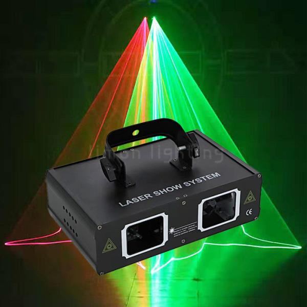Buy Double Head Multi Patterns 500mW RGB Full Color DMX Colorful Disco Laser Line Light at wholesale prices