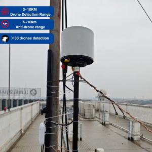 IP66 TDOA Drone Detector Up to 5 km Detection Distance for Pilot Positioning and Passive Black White List Operating
