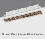 10 Heads 21W Led Down Lighting Recessed Linear Downlight Cree XPE LED