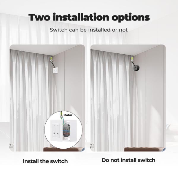 SMATRUL Tuya WiFi RF433 Smart Curtain Switch Module,Designed for Electric Roller Shutters,Work for Alexa and Google Home