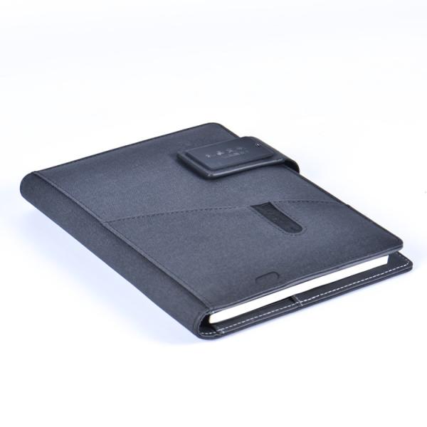 Buy Soft Pu Leather Business Notebook , Customized Power Bank Notebook at wholesale prices