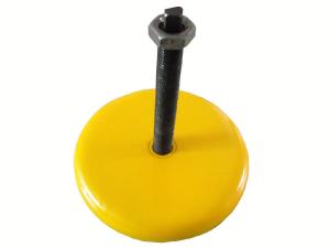 Quality Yellow Iron Anti Vibration Leveling Pads Machine Mount  Adjustable for sale