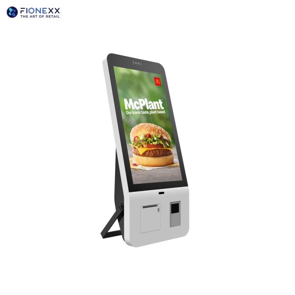 Buy 23.8inch PCAP Self Service Kiosk Commercial Self Ordering Touch Screen Solution at wholesale prices