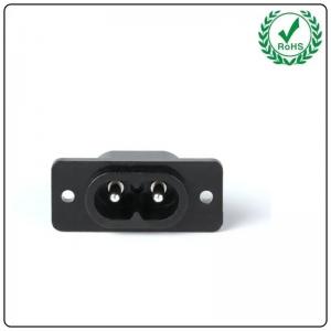 China LZ-8-7S1 New 2.5A 250V IEC 60320 C8 2 Pin AC Power Socket Switched Socket on sale