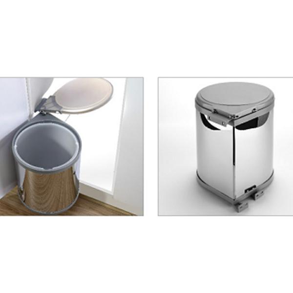 Durable Kitchen Cabinet Accessories Pull - Out Assembly Waste Bin For Storage