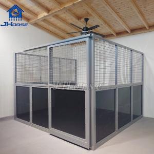 China Prefabricated  HDPE Classic Equine Horse Stall Panels Horse Stable Sliding Door on sale