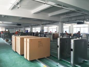 RFID Card Reader Fingerprint Stainless Steel Turnstiles Secure Turn Style Gate