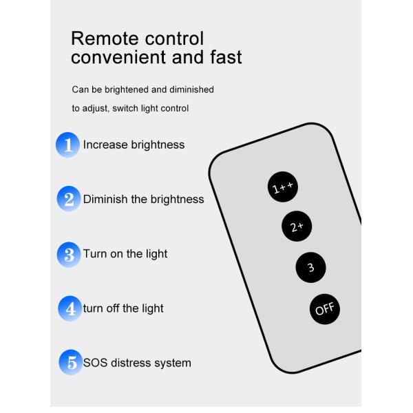 4bulbs LED Portable Solar Camping Light AC Charging 25W 6500-7000K