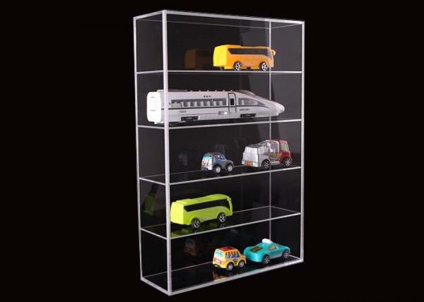 5 Layer Clear Acrylic Display Stands Airplane Cars Model Storage Rack Customised