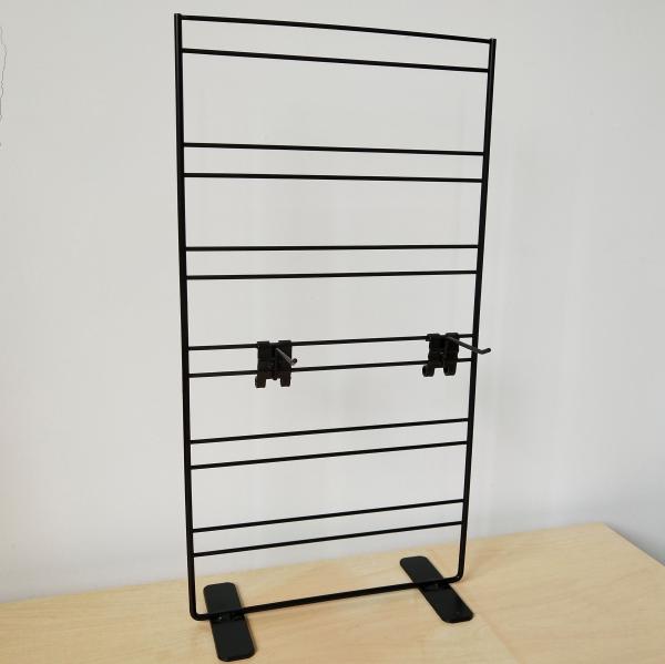 Buy Wire Grid Wall Metal Table Top Display Stands With Adjustable Hooks 2 Sides at wholesale prices