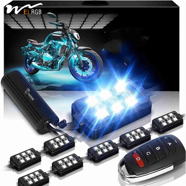 Buy Multi-Color Neon RGB Strips Wireless Smart Remote Controller for Motorcycle LED Light Kit at wholesale prices