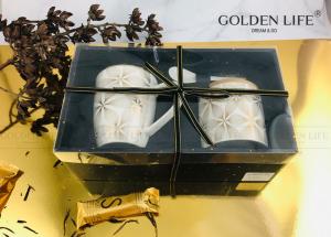 Quality 350CC Mug With Real Gold New Bone China Ceramic Gift Set For Tea for sale
