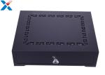 Custom Acrylic Display Case Desktop Storage Box With Drawer Hotel Hollow Pattern