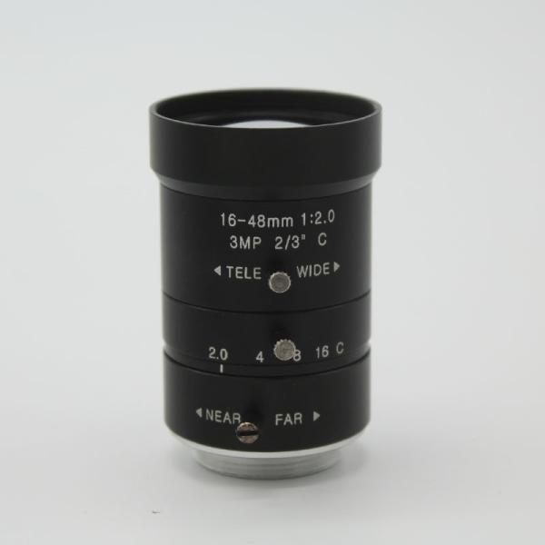 HD 3.0Megapixel Manual F2.0 Iris 16-48mm Varifocal IR CCTV Lens C M For Bank Supermarket Road monitoring HD 3.0Megapixel Manual F2.0 Iris 16-48mm Varifocal IR CCTV Lens C M For Bank Supermarket Road monitoring