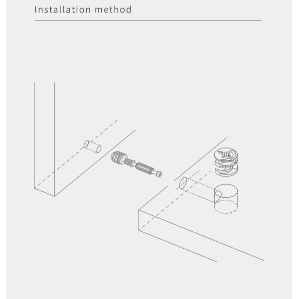 32mm Length Cam Dowel Screw OEM For Flat Pack Furniture Assembly