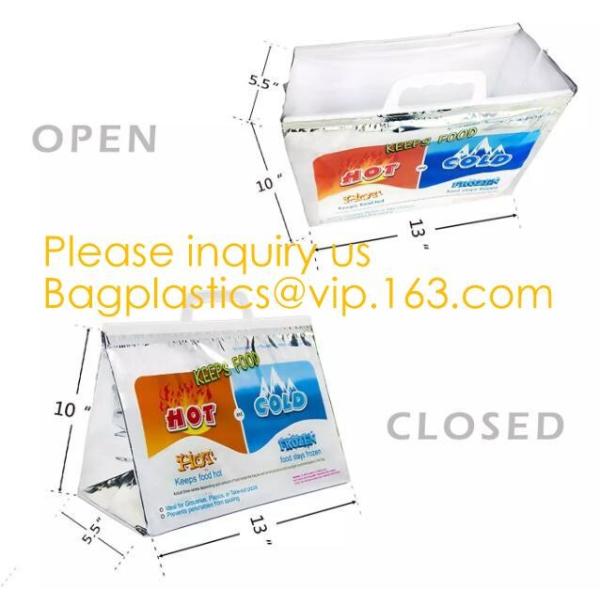reflective Thermal Plastic handle portable aluminum epe foam Insulation bag cool bag,aluminum film lunch Thermal food pi