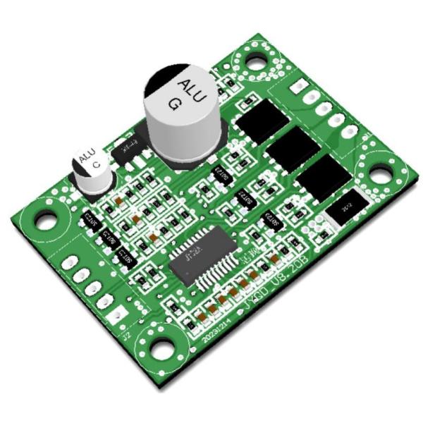 5V~28V DC Wide Voltage Range Brushless Motor Controller 5A Driver Board For No Hall BLDC Motor
