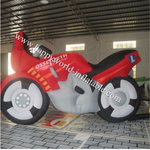 China Big and eye catching inflatable motorcycle on sale