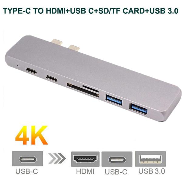 Buy USB Type-C HUB Adapter, 7-in-1 Multi Port Dongle for 2016 and Later MacBook Pro 13” and 15” with 4K , Thunderbolt 3 at wholesale prices