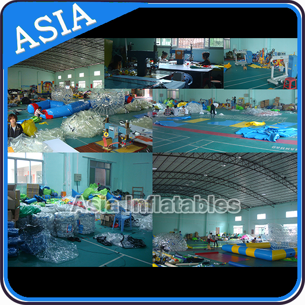 TPU Transparent Inflatable Grass Zorbing Ball with Safety Harnesses