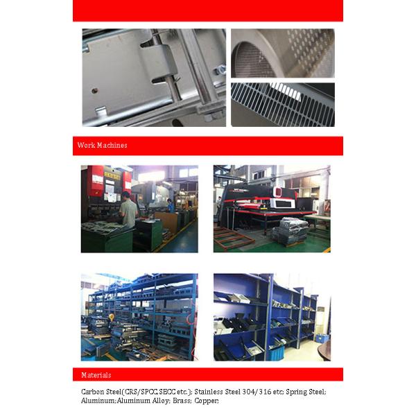 Special Made China Supplier Sheet Metal Fabrication
