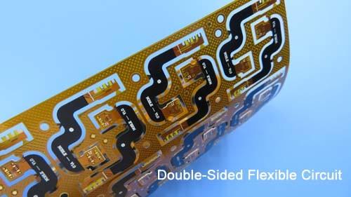 Dual Layer Flexible PCB Built on 1oz Polyimide With Carbon Ink and Immersion