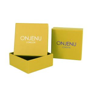Art Paper Custom Cardboard Jewelry Box For Gem Stone Bangle Packaging With Sponge Insert