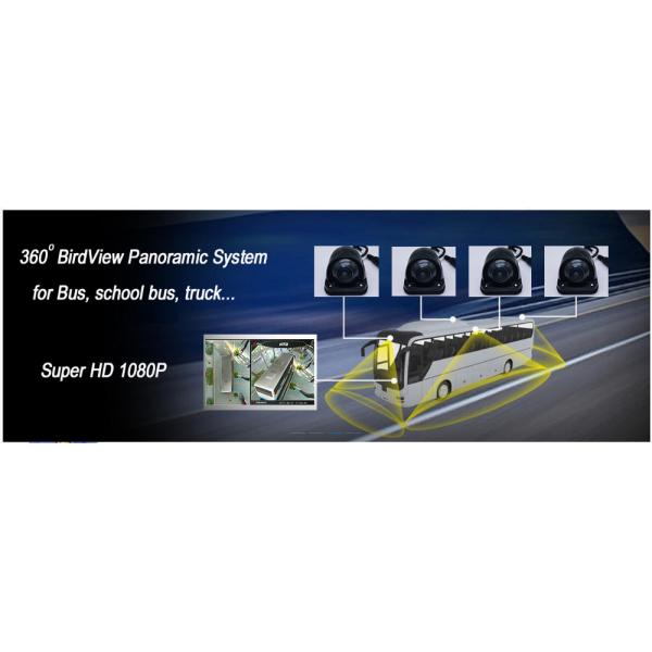 3D Bird'S Eye 10mA 10W NTSC Panoramic 360 Degree Camera For Bus