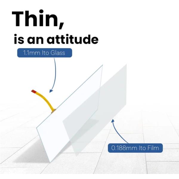 Outdoor 7 Inch Transparent 4 Wire Resistive Touchscreen Display For Monitor