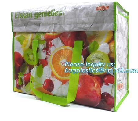 pp woven fabric bags, pp woven cooler bag, customized polyester material, non woven, oem silk screen printing, heat tran
