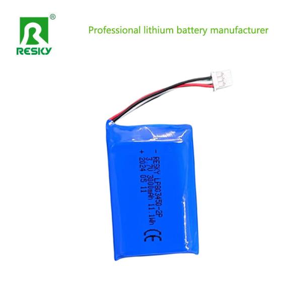 Flat Lithium Polymer Battery Cell 803450 2p 3.7V 1500mAh 3000mAh Power Batteries