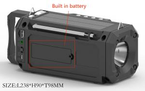 Quality Battery Rechargeable FM Radio DC 5v  LED Light Crank Solar Charger for sale