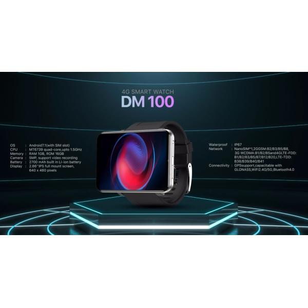 Smartwatch 4G with 3GB ROM + 32GB RAM WiFi GPS Heart Rate Sleeping Monitor for Ios Android with Big Screen