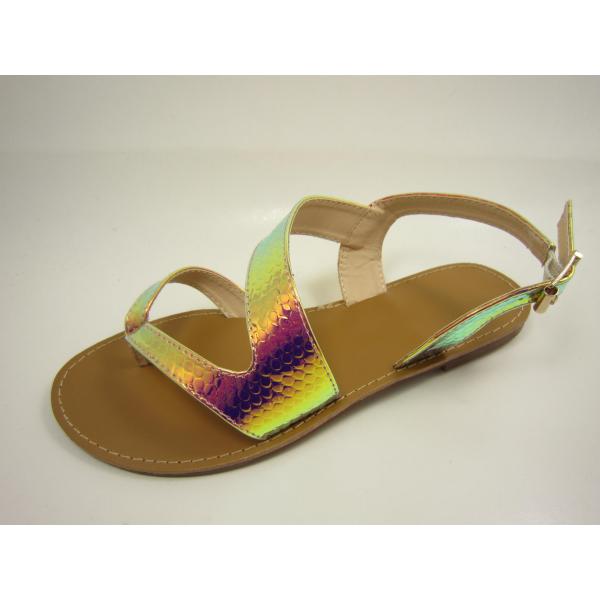 Flat Leisure Open Toe OEM Women'S Flat Summer Sandal