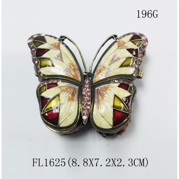 Jewelry Box Metal Butterfly Design Luxury Metal Butterfly Jewelry Box