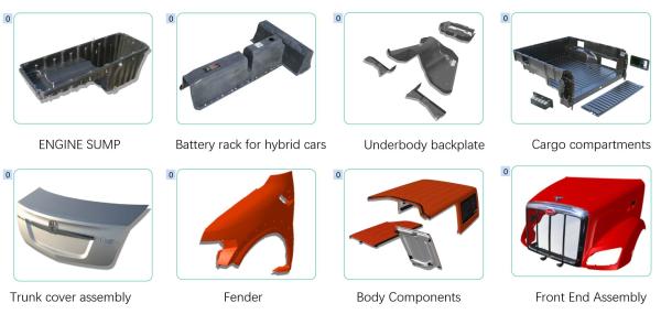 Buy Prototyping Part Consolidate SMC And RTM Technology Good Aerodynamics at wholesale prices
