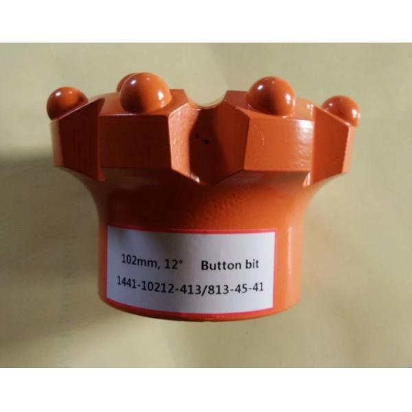 Button Type Reamer Bit 102mm / 12 Degree Button Bit 64-127mm Diameter